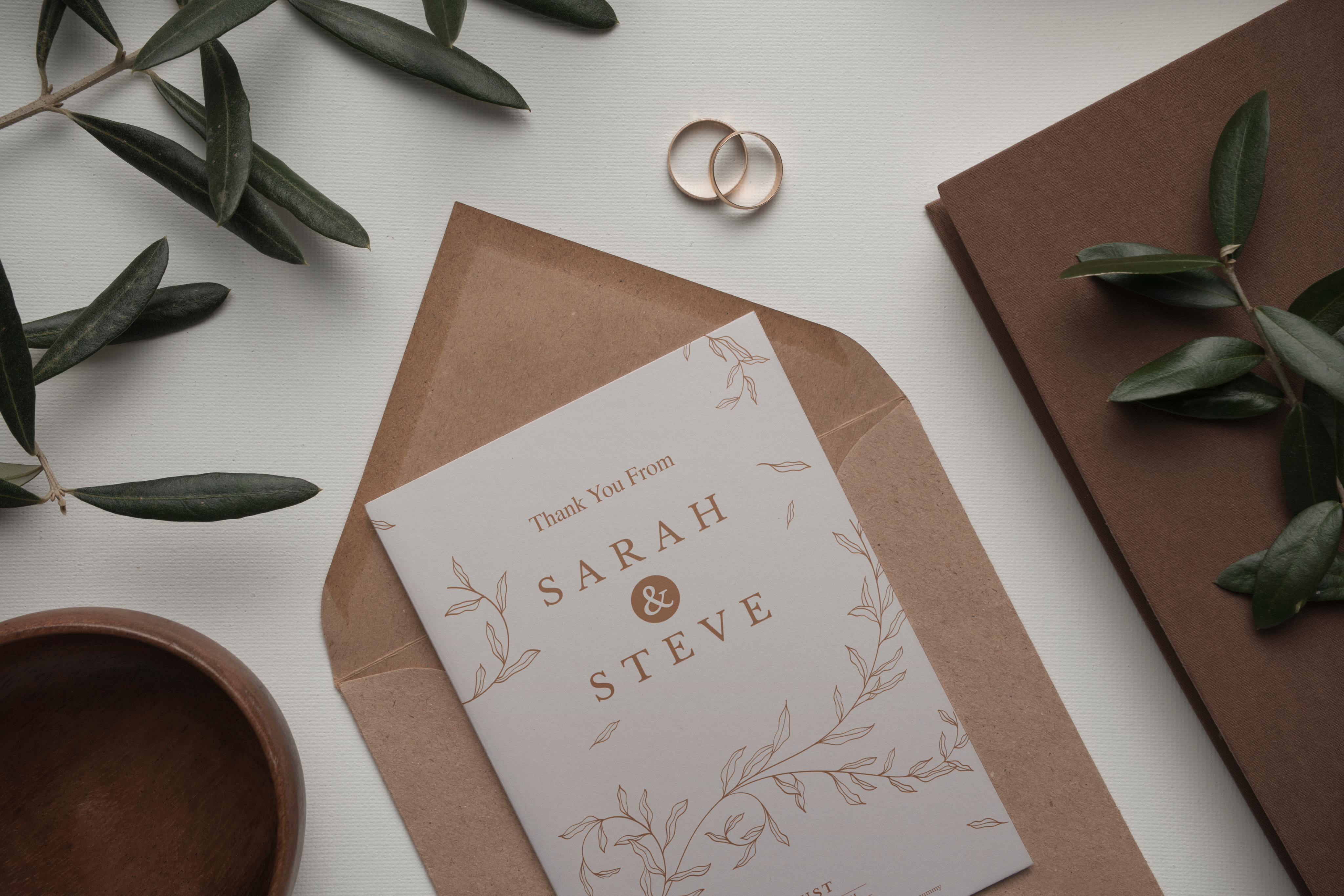 Wedding Thank You Note Design – Digital Calligraphy